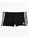 adidas Originals 3 Stripe Black Lounge Shorts - Thumbnail image 1 of 2