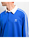 adidas Originals Adicolor Polo Blue Long Sleeve Rugby Shirt - Thumbnail image 3 of 3