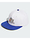 adidas Originals Call Now For Sports White & Semi-Lucid Blue Strapback Hat - Thumbnail image 1 of 3