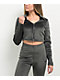 adidas Originals Carbon Corduroy Crop Zip Cardigan - Thumbnail image 1 of 6
