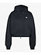 adidas Originals Essentials Fleece Black Crop Zip Hoodie - Thumbnail image 7 of 7