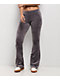 adidas Originals Essentials Grey Velour Flare Track Pants - Thumbnail image 1 of 7