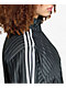 adidas Originals Firebird Pinstripe Black & Silver Metallic Crop Track Jacket - Thumbnail image 4 of 6