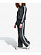 adidas Originals Firebird Pinstripe Black & Silver Metallic Crop Track Jacket - Thumbnail image 5 of 6