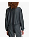 adidas Originals Firebird Pinstripe Black & Silver Metallic Crop Track Jacket - Thumbnail image 2 of 6
