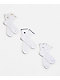 adidas Originals Metal Ruffle 3-Pack White Ankle Socks - Thumbnail image 1 of 3