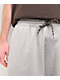 adidas Originals Shmoofoil Featherweight Heather Grey & Dark Brown Sweat Shorts - Thumbnail image 5 of 5