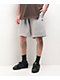 adidas Originals Shmoofoil Featherweight Heather Grey & Dark Brown Sweat Shorts - Thumbnail image 1 of 5