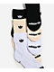 adidas Originals Trefoil Black, White & Beige 3 Pack High Quarter Crew Socks - Thumbnail image 2 of 2