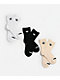 adidas Originals Trefoil Black, White & Beige 3 Pack High Quarter Crew Socks - Thumbnail image 1 of 2
