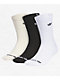 adidas Originals Trefoil Black, White & Cream 3 Pack Crew Socks - Thumbnail image 1 of 4