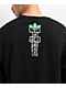 adidas Originals x Korn Black Long Sleeve T-Shirt - Thumbnail image 2 of 4