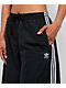 adidas Oversized Black Wide Leg Track Pants - Thumbnail image 3 of 4