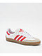 adidas Puig Samba Cloud White, Better Scarlet, & Gum Skate Shoes - Thumbnail image 1 of 5