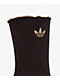 adidas Ruffle 2 Pack Magic Beige & Aurora Coffee Crew Socks - Thumbnail image 3 of 4