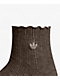 adidas Ruffle 3 Pack Brown, Cream & Grey Ankle Socks - Thumbnail image 5 of 5