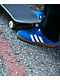 adidas Samba ADV Bluebird, White & Gum Skate Shoes - Thumbnail image 7 of 10