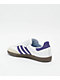 adidas Samba ADV Cloud White, Collegiate Purple & Gum Skate Shoes - Thumbnail image 2 of 5