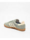 adidas Samba ADV Silver Green, Wonder White & Gum Skate Shoes - Thumbnail image 2 of 7