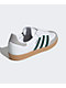 adidas Samba OG Cloud White & Green Shoes - Thumbnail image 2 of 4