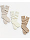 adidas Scrunch Natural 3 Pack Crew Socks - Thumbnail image 1 of 2