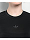 adidas Sheer Black Long Sleeve T-Shirt - Thumbnail image 3 of 3