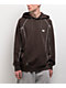 adidas Shmoofoil Dark Brown & Core White Featherweight Hoodie - Thumbnail image 1 of 5