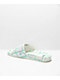 adidas Shmoofoil White & Mint Slide Sandals