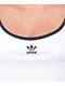 adidas Spaghetti Strap White & Black Crop Tank Top