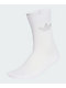 adidas Sparkly Trefoil White Crew Socks - Thumbnail image 1 of 4