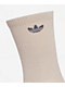 adidas Superlite 6 Pack Beige, Grey & White Crew Socks - Thumbnail image 2 of 3