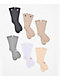 adidas Superlite 6 Pack Beige, Grey & White Crew Socks - Thumbnail image 1 of 3