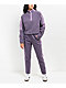 adidas Tiro Purple Half Zip Crop Fleece Sweatshirt - Thumbnail image 4 of 4