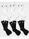adidas Trefoil  6-Pack White & Black Crew Socks