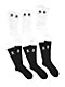adidas Trefoil Black & White 6 Pack Crew Socks