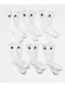 adidas Trefoil paquete de 6 calcetines blancos