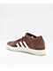 adidas Tyshawn Mid Brown & White Skate Shoes - Thumbnail image 2 of 5