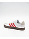 adidas VL Court 3.0 White & Scarlet Shoes - Thumbnail image 2 of 5