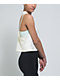adidas White Crop Tank Top