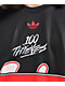 adidas x 100 Thieves Black, White & Red Long Sleeve T-Shirt - Thumbnail image 4 of 6