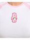 adidas x Care Bears Pink & White Ringer Crop T-Shirt - Thumbnail image 3 of 7