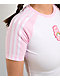 adidas x Care Bears Pink & White Ringer Crop T-Shirt - Thumbnail image 5 of 7
