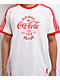 adidas x Coca-Cola Classic Sport Cali Cream & Red Ringer T-Shirt - Thumbnail image 2 of 6