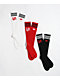 adidas x Korn Red, Black & White 3 Pack Crew Socks - Thumbnail image 1 of 4