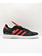 adidias Busenitz Black, Scarlet, & Gold Shoes