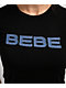 bebe Denim Patch Black T-Shirt - Thumbnail image 2 of 2