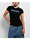 bebe Denim Patch Black T-Shirt - Thumbnail image 1 of 2
