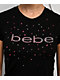 bebe Rhinestone Logo Black T-Shirt - Thumbnail image 2 of 2