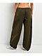 dELiA's Low Rise Olive Oversized Cargo Pants - Thumbnail image 2 of 6