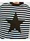 dELiA's Star Stripe Blue & Brown Oversized Sweater - Thumbnail image 3 of 4